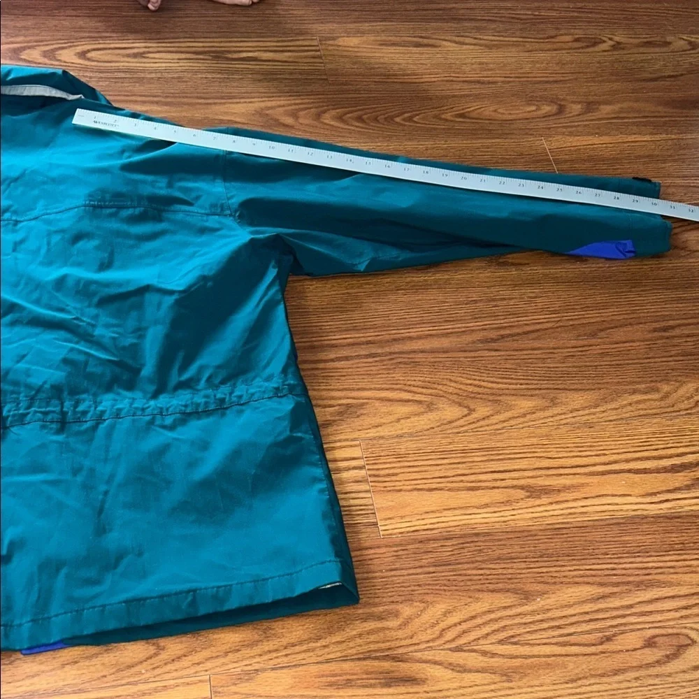 Vintage Y2K LL Bean North Col Hooded Jacket Mens XL Gore Tex Green and Blue